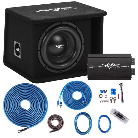 2025 New Skar Audio Single 10" Complete 1, 200 Watt SDR Series Subwoofer Bass Package Loaded Enclosure Canvas Painting